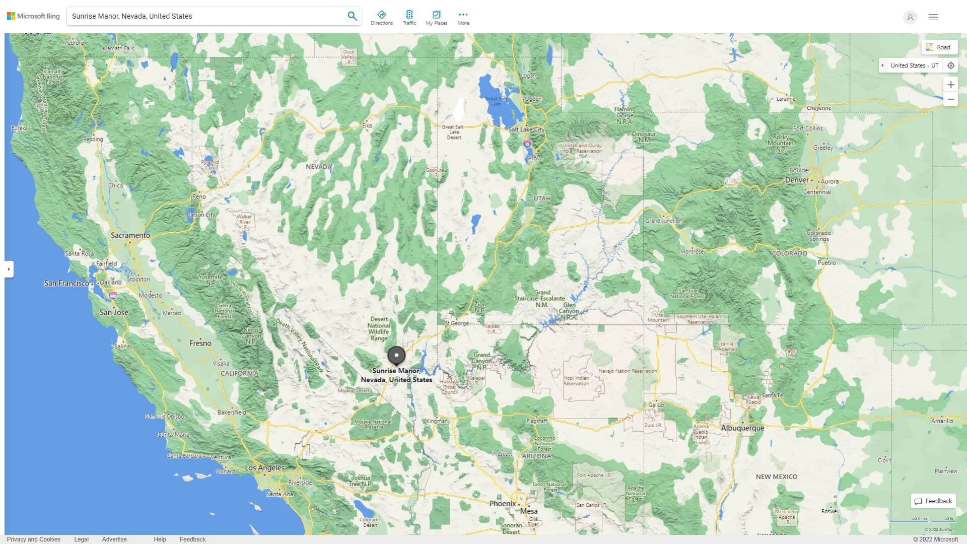 Sunrise Manor Map Nevada